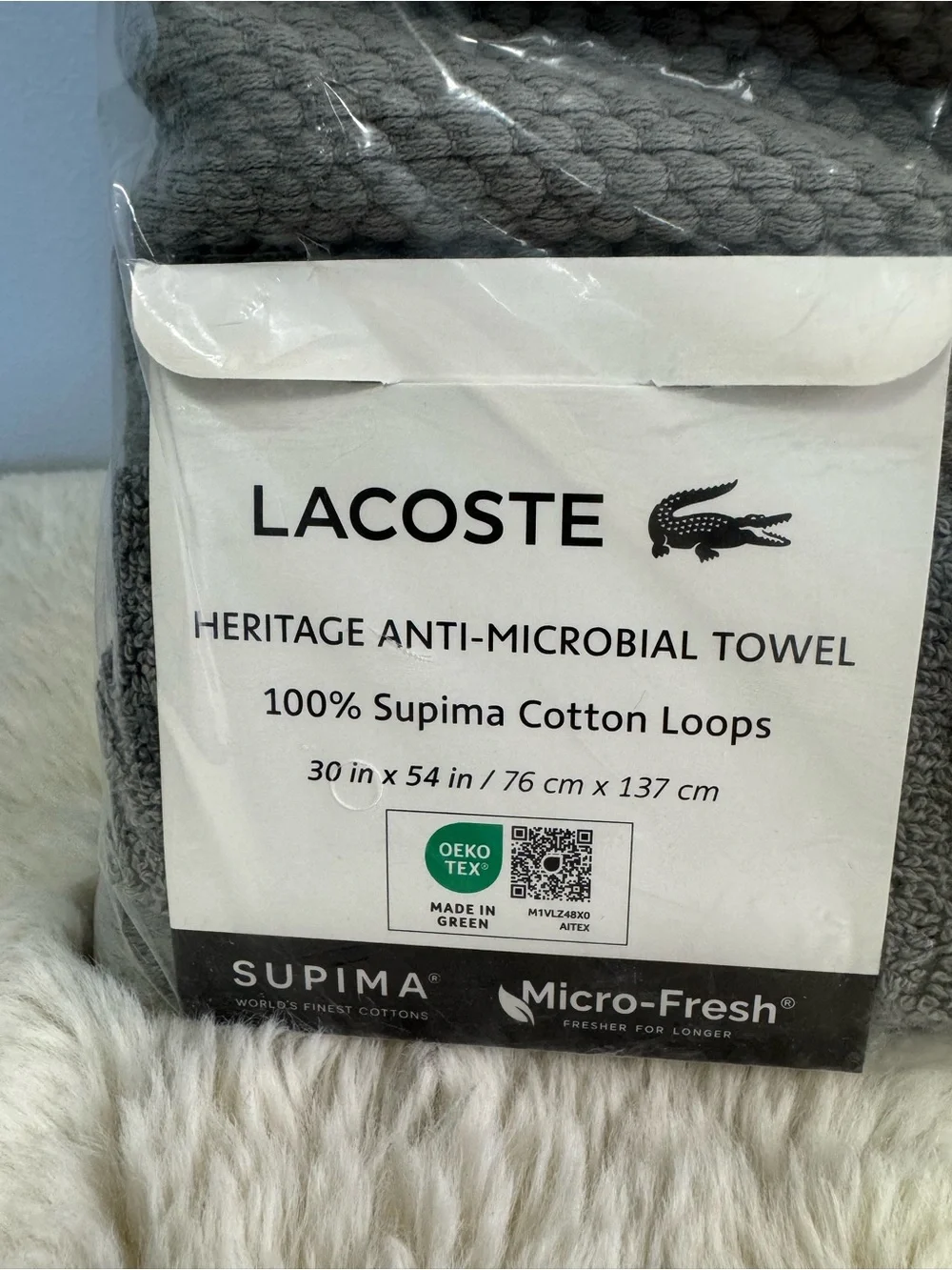 Lacoste Heritage Towels - set of 3